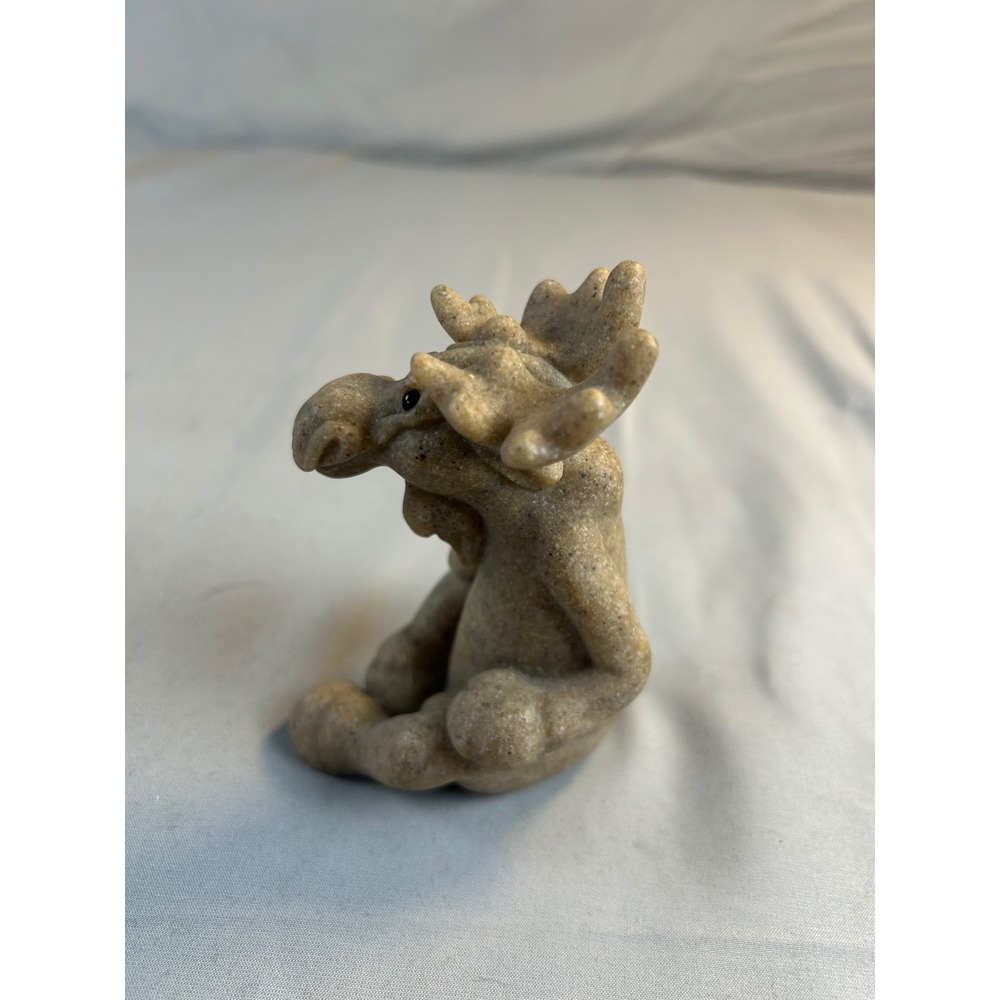 Second Nature Design Quarry Critters Mortimer Moose Mini Figurine 56511 2001 - Picture 4 of 7